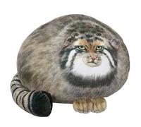 TOPLITHE Oreiller en Peluche Chat de Pallas 3D, Raton Laveur, Renard, Animaux en Peluche, Peluche Mignonne, décoration d'intérieur, Cadeau for Anniversaire, Noël, Saint-Valentin (Size : Pallas's Cat)