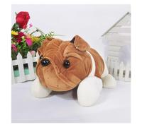 TOPLITHE Peluche Bouledogue Réaliste, Jouets en Peluche Chiot Mignon Chien for Enfants Et Adultes Décoration De La Maison(Brown,30CM/11IN)