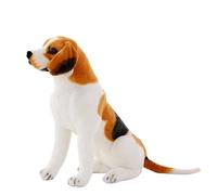 TOPLITHE Peluche Chien Beagle, Animaux Peluche Beagle Réalistes Oreiller Peluche Jouet for Enfants Et Adultes Cadeau Anniversaire Noël(Standing,50CM/19IN)