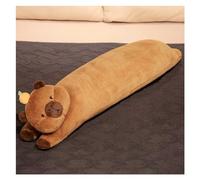 TOPLITHE Peluche Coussin Long Oreiller Capybara, Mignon Grand Capybara Endormi en Peluche Câlinant Un Animal en Peluche Kawaii, Cadeau for Enfants, Garçons Et Filles, Décoration De Canapé(Brown,90cm)