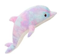 TOPLITHE Peluche Dauphin Arc-en-Ciel Mignon, Peluche Dauphin Coloré Animaux Marins en Peluche Oreiller en Peluche Cadeaux for Enfants Adultes Anniversaire(Purple,50CM/20IN)