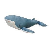 TOPLITHE Peluche de Grand Baleine, Oreiller Embourré de Baleine Bleue Douce, Jouets d'animaux Marins en Peluche, Idéal for Les Cadeaux d'anniversaire d'enfants et Noël(Blue,100CM/39IN)