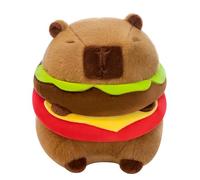 TOPLITHE Peluche De Hamburger Capybara Mignonne, Jouet d'oreiller Doux en Peluche d'animal en Peluche Capybara for Enfants Cadeaux d'anniversaire Et De Noël (Size : 20CM/7IN)