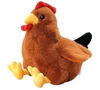 TOPLITHE Peluche Poule, Oreiller en Peluche Amusant Jouet Mignon Cadeau d'anniversaire Et De Noël for Enfants Garçons Et Filles(Brown,30CM/12IN)