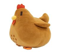 TOPLITHE Stardew Poulet en Peluche, Oreiller D'élevage Poule for Les Fans De Jeux Cadeau (Size:Brown)
