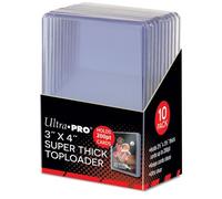 Ultra Pro Toploader 3" x 4" 159480 – Super épais, 10 pièces, Transparent