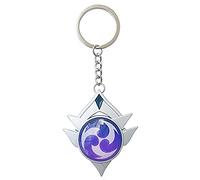TopLucky Genshin Porte-clés lumineux avec breloque jouet Impact Snezhnaya Electro Porte-clés en forme de figurine de jeu Doré