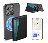 TopMade Portefeuille Magsafe, fonctionne avec Apple Find My, portefeuille magnétique le plus puissant pour iPhone 17/16/15/14/13/12, porte-cartes magnétique en cuir avec traqueur, blocage RFID