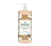 TOPMAIN - Savon main liquide glycerine - Parfum amande - Formule nettoyante, Hydratante et adoucissante - 500ML - Fabrication française