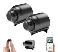 Topmartaz Mini Eye Camera, Mini 4g Wireless WiFi Camera 1080p HD with Night Vision for Home Security (2sets)