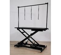Topmast Table de toilettage électrique - JUPITER - 120 x 60 cm > 100 Kilo - Tabletop noir