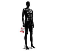 Topmaster Mannequin Masculin - Construction de qualité supérieure, Dimensions détaillées pour des proportions réalistes, Robuste, Durable et sûr, Affichage Polyvalent de
