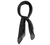 Topmode Foulard carré 70cm couleur unie Femmes/Enfants (Noir)