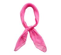 Topmode Foulard carré 70cm couleur unie Femmes/Enfants (Rose vif)