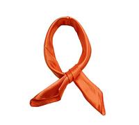 Topmode Foulard carré couleur unie 57 * 57cm (Orange)
