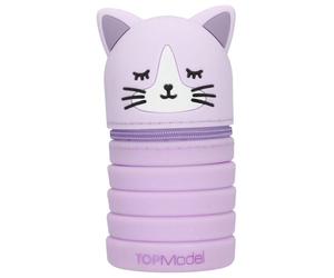 Topmodel 0413964 Trousse À Crayons Nylon, Polyéthylène Téréphthalate (Pet), Silicone, Zinc Gris Et Violet