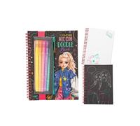 TOPModel Album à colorier Doodle avec set stylos fluos