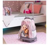 TOPModel - Debout/sac à dos - chariot - 100 % polyester - rose, gris - MY BFF G
