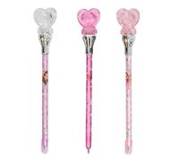 TOPModel MY BFF-1 Lot de 3 stylos à bille avec lumière en forme de c?ur