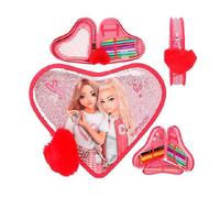 Depesche – Trousse cœur TOPModel One Love – rembourrée, motif modèle, paillettes (0412260)