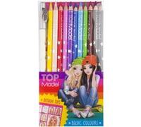 TOPModel set de crayons de couleur Basicfilles 18 cm en bois 14 pièces G