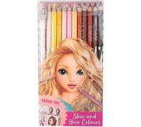 TOPModel set de crayons de couleur filles 18 cm en bois 14 pièces