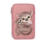 Topmodel - Topmodel Triple Pencil Case Juicy - Dusky Pink With Oran... Toy NEUF