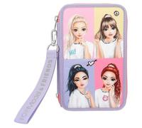 Depesche Trousse TOPModel Snap Shots 12591 à 3 compartiments avec broderie et crayons Multicolore