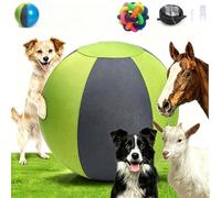 TOPMOKRY Ballon À Chapeau Chiens, Balle De Berger Chiens, Résistant Aux Morsures Grand avec Poignée De Transport, Ballon De Football Gonflable Géant Résistant Aux Déchirures, Jouet Interactif
