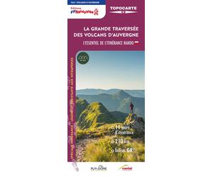 Topocarte - La grande traversée des volcans d'Auvergne | FFRandonnée
