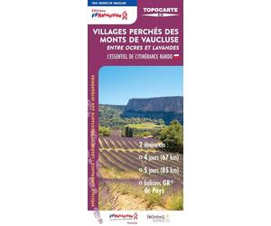 Topocarte - Villages perchés des Monts de Vaucluse | FFRandonnée
