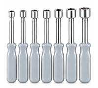 Topolenashop 7 tournevis à douille avec manche de 5 à 12 mm - Jeu de clés à tube pour vis et écrous à tête hexagonale, outils manuels pour atelier, entretien et bricolage | 07619
