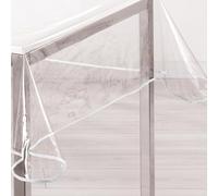 topolenashop Nappe en PVC transparente plastifiée rectangulaire 120 x 140 cm, élégante, facile à nettoyer, imperméable, lavable, film de protection en PVC, lavable, lavable 3283402
