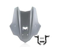 TOPOLVLCKC Carénage Avant De Pare-Brise De Moto Wolf Line avec Support pour Y&amaha MT10 FZ10 2016-2021 Pare-Brise Couverture Moto(Light Smoke)