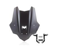 TOPOLVLCKC Carénage Avant De Pare-Brise De Moto Wolf Line avec Support pour Y&amaha MT10 FZ10 2016-2021 Pare-Brise Couverture Moto(Smoke)