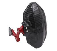 TOPOLVLCKC Extension De Garde-Boue Arrière De Moto en Aluminium pour Y&amaha NMAX 155 2020-2023 Support Plaque Moto Garde Boue(Red)