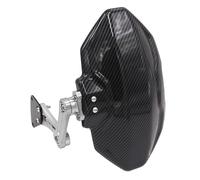 TOPOLVLCKC Extension De Garde-Boue Arrière De Moto en Aluminium pour Y&amaha NMAX 155 2020-2023 Support Plaque Moto Garde Boue(Silver)