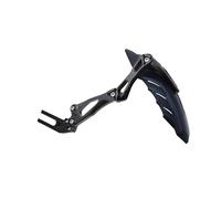 TOPOLVLCKC Garde-Boue Arrière Universel Réglable en Fibre De Carbone pour Moto pour Y&amaha MT-07 Et MT-09 Support Plaque Moto Garde Boue(Black)