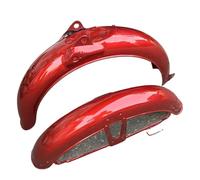 TOPOLVLCKC Garde-Boue Avant/arrière en Métal pour Moto pour Jialing JL70 C70 70cc Support Plaque Moto Garde Boue(Red)