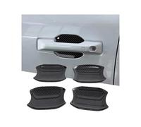 TOPOLVLCKC Pour B&YD Pour Shark 6 2025 Accessoires De Voiture En Plastique Poignée De Porte De Voiture Couvercle De Cuvette Garniture 4 Pièces Couvercle poignée de porte extérieure de voitur(Fiber Bla