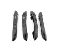 TOPOLVLCKC Pour Genesis Pour G70 4 Pièces En Fibre De Carbone Style Poignée De Porte Autocollant Garniture Voiture-style Extérieur Pièces Accessoires Couvercle poignée de porte extérieure de voitur(To