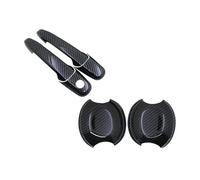 TOPOLVLCKC Pour Mustang Pour Shelby Pour GT Pour GT500 2005 2006 2007 2008 2009 2010 2011 2012 2013 2014 Accessoires De Couverture De Poignée De Porte En Fibre De Carbone Couvercle poignée de porte ex