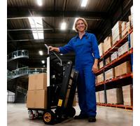 Topook Chariot Monte Escalier Electrique Pliable Capacité 500kg,Chariot A Chenilles Electrique Moteur 1500W sans Balais, Idéal pour Chantiers Industrie Demenagement Logistique