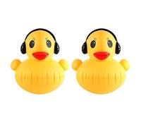 topool Lanterne Solaire Gonflable Canard pour Piscine, Bassin et Jardin, Lampe LED Flottante IP68, Éclairage Solaire Automatique Décoratif (2, Yellow)