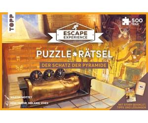 TOPP 18581 Experience Trésor de la Pyramide.500 pièces Pleines d'aventures et d'énigmes Difficiles.La Salle d'évasion à Faire Le Puzzle 1+ Personnes | A partir de 12 Ans | 90-120 Minutes, Multicolore