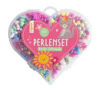 Topp Verlag Ensemble de perles Meilleurs amis – 500+ perles colorées, cœurs & breloques Smiley
