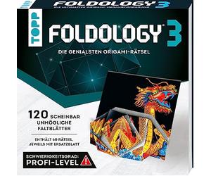 TOPP Foldology 3 - Les Puzzles Origami Les Plus ingénieux. 60 Puzzles pliants apparemment impossibles pour des têtes Lumineuses et des Mains habiles pour Les Jeunes et Les Moins Jeunes