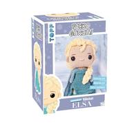 topp Funkogurumi Elsa, le kit de crochet non officiel, instructions (français non garanti), fil en 4 couleurs (63% coton, 37% polyacrylique), rembourrage ouate, fil à broder, crochet de 2,5 mm, yeux