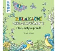 TOPP Livre de coloriage relaxant : oiseaux, papillons et nature