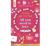TOPP Suivez Vos Sentiments-Faites de Votre Bracelet 10 pièces, Plastique, Rouge, Normal